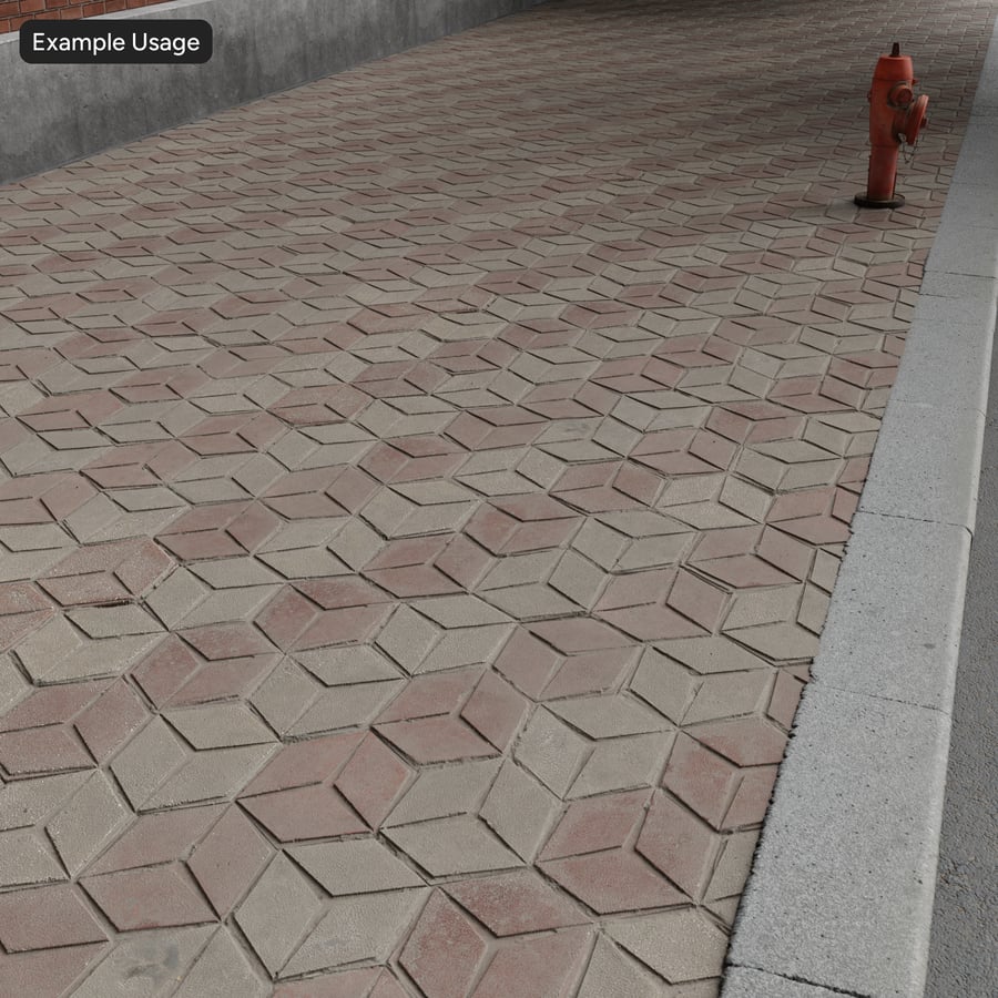 Texture de pavé diamantée, rayée