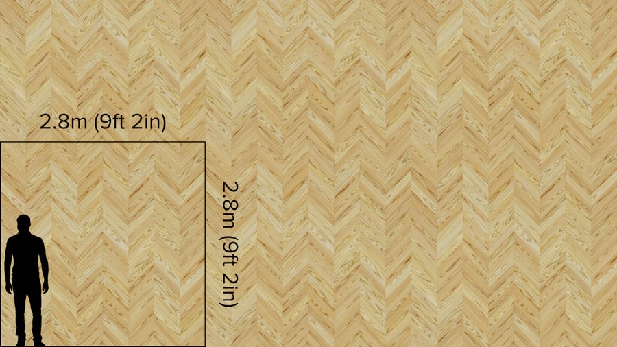 Natural Chevron Pattern Ash Wood Flooring Texture