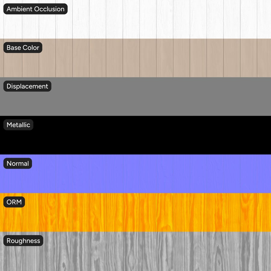 Smooth Accoya Wood Board Texture, Fireclay-S