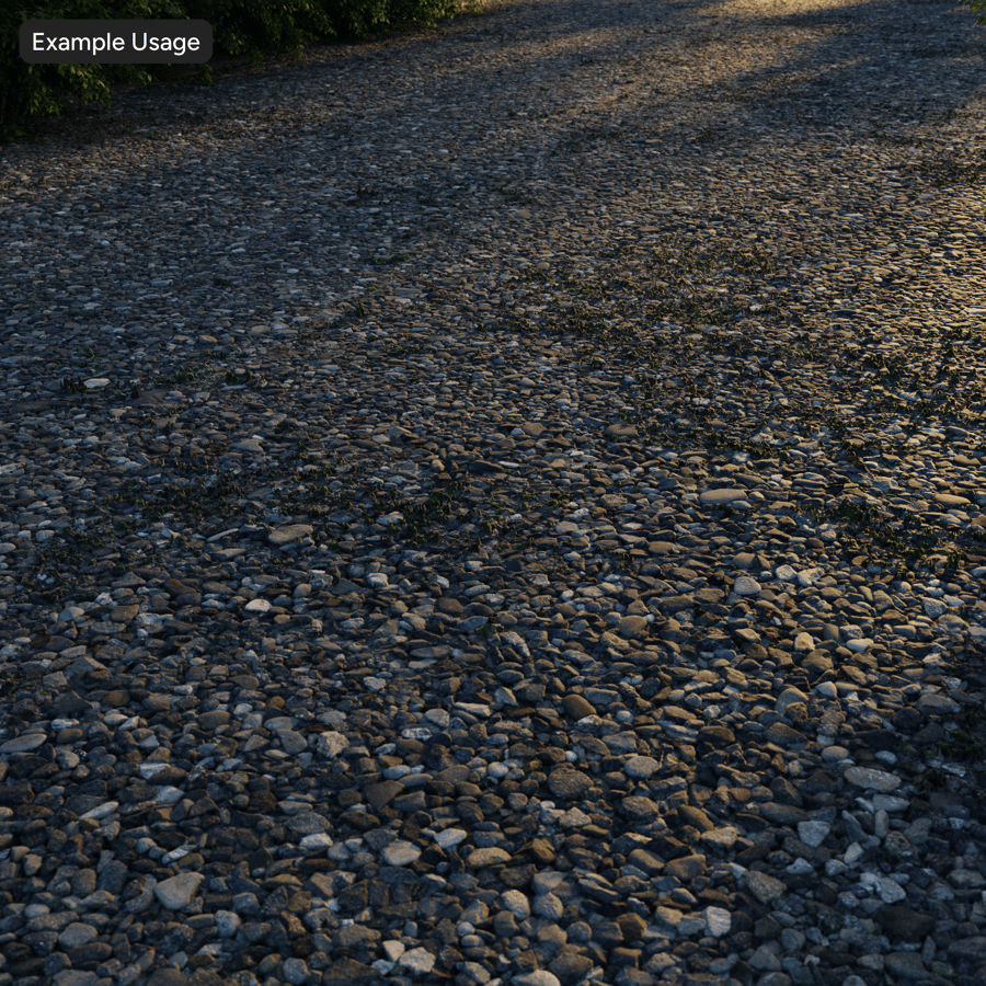 Gras op compacte grindstructuur