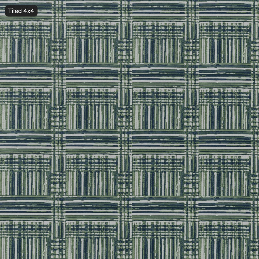 Ikat Stripe Upholstery Fabric Texture, Green