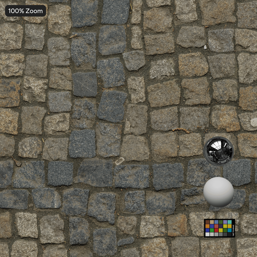 装飾的な石畳の質感