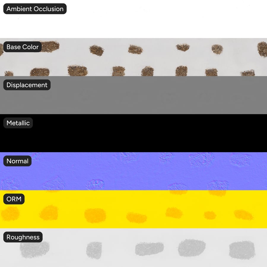 Texture murale décorative en pierre crépie, blanche