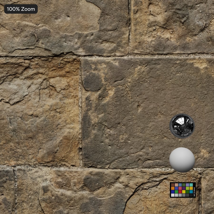 Texture per pareti in blocchi di arenaria scagliata, beige