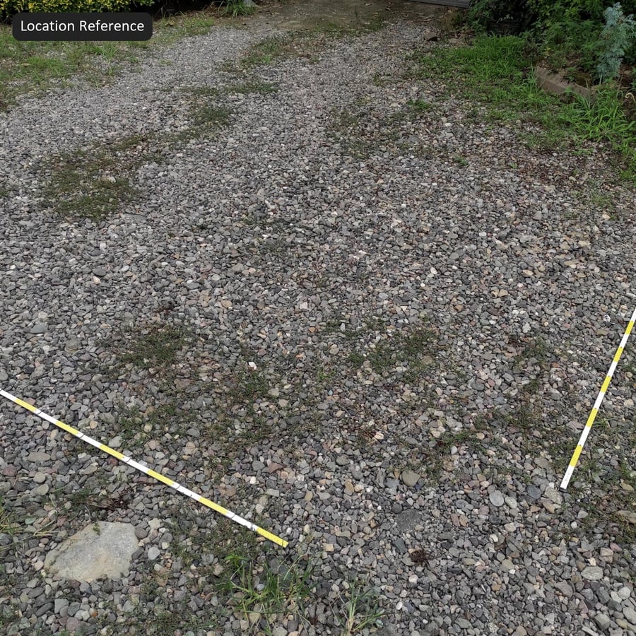 Gras op compacte grindstructuur