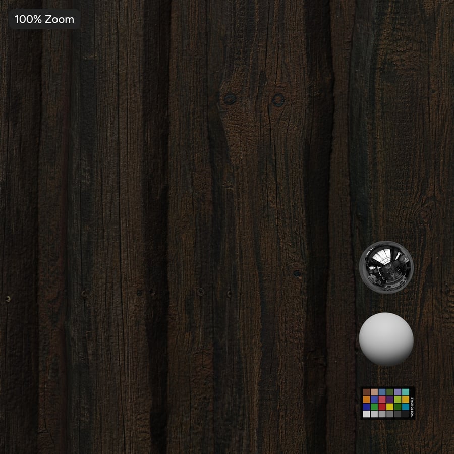 Weathered Vertical Board Fence Texture, Dark Brown