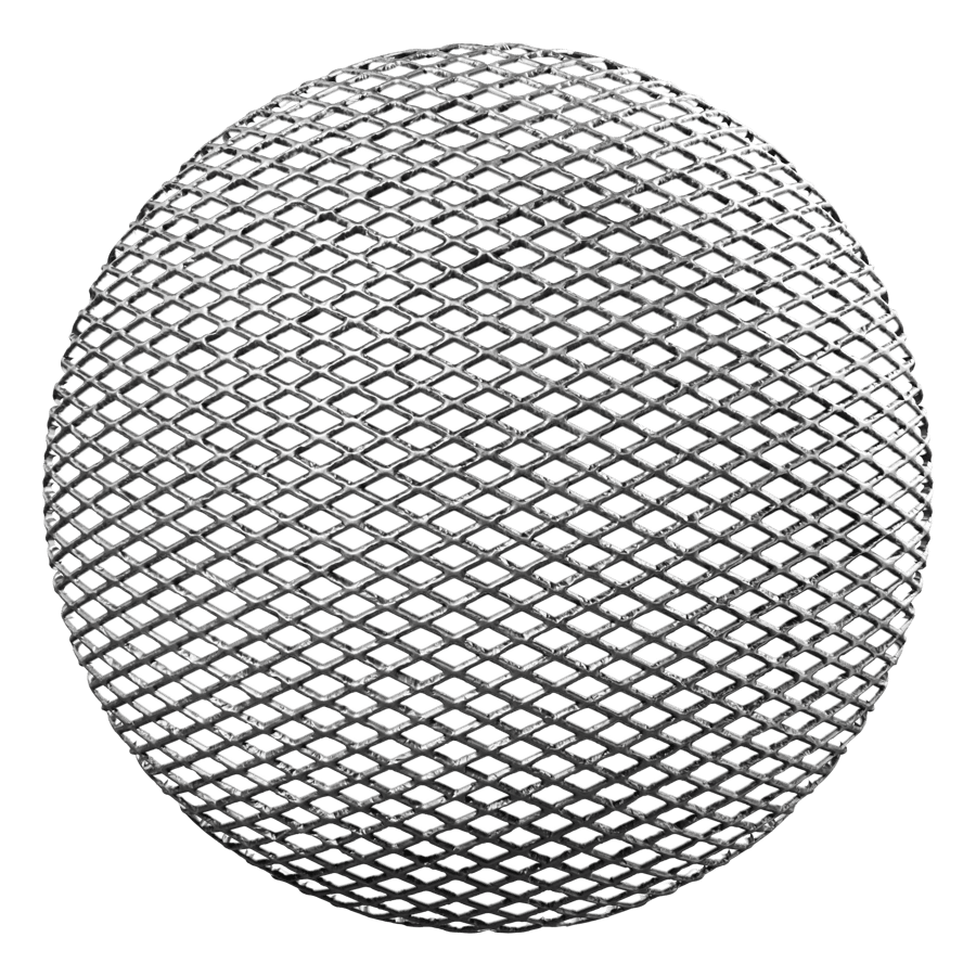 Chrome Metal Mesh Acoustic Panel Texture