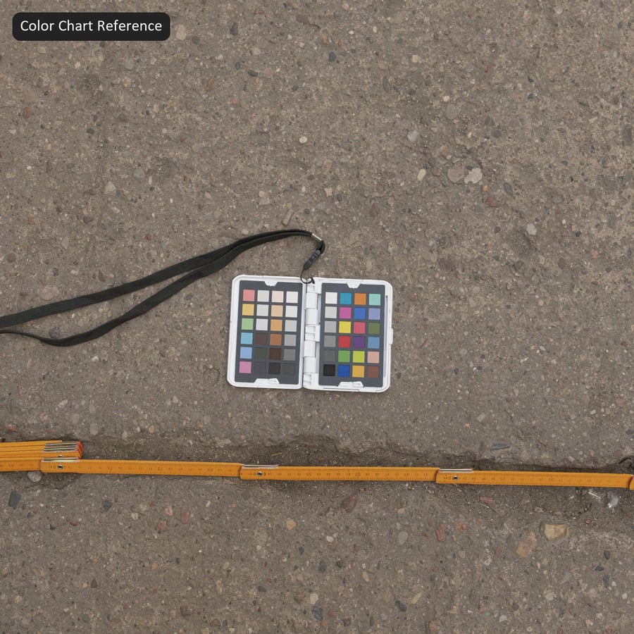 Textuur van ruwe betonwegen