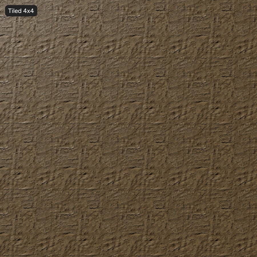Tire Tracks on Mud Texture