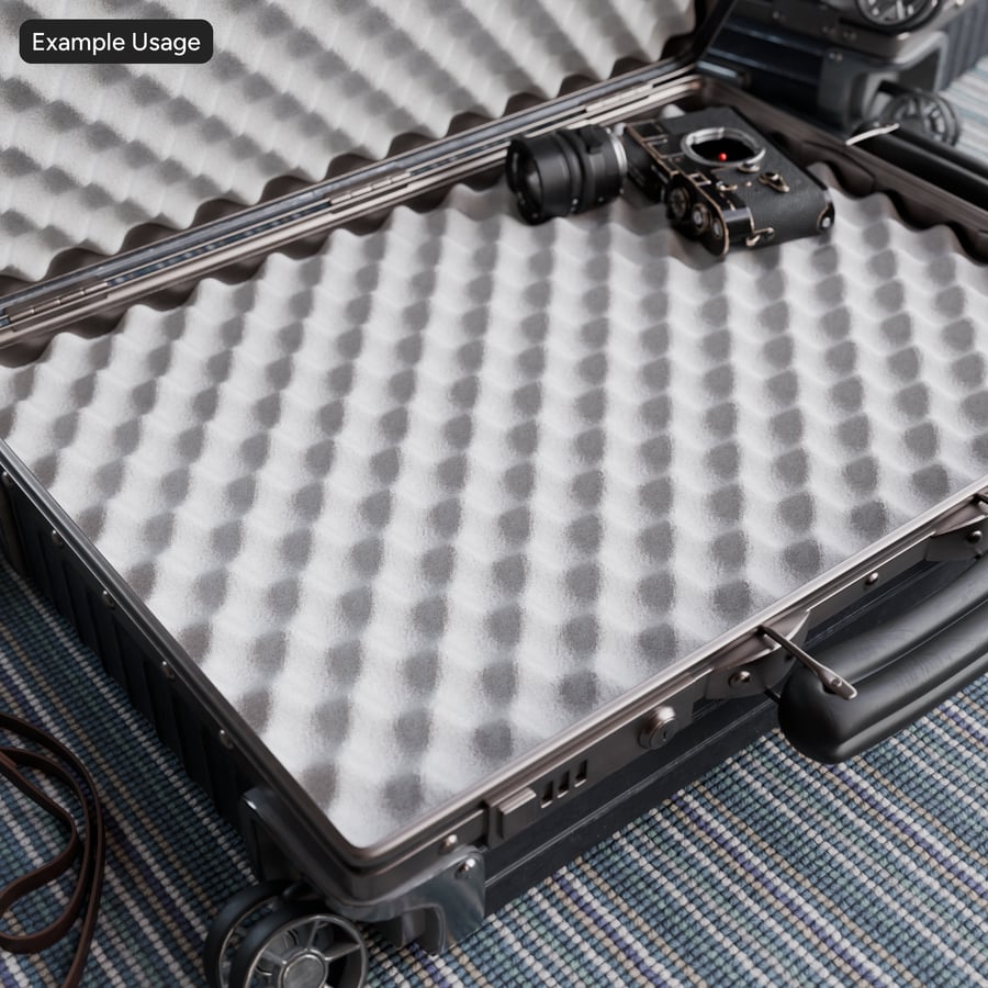 Egg Crate Foam Texture, Pale Grey