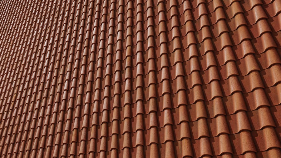 Swiss Terracotta Roof Tiles Texture, Brown