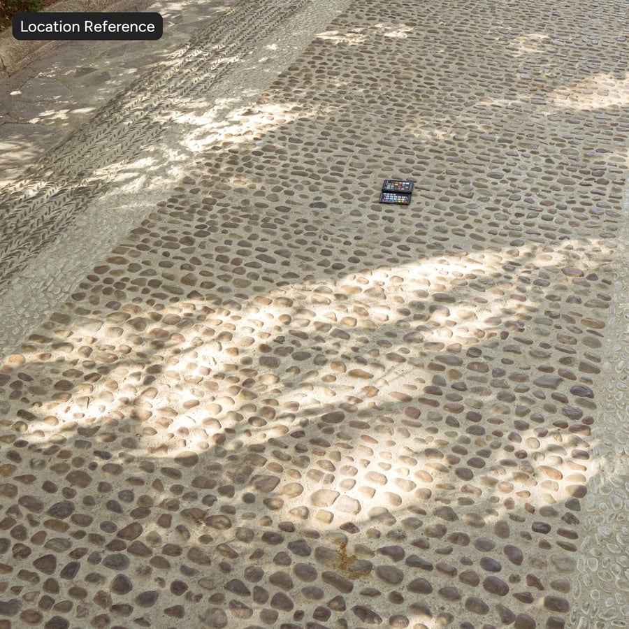 Vegyes dekoratív macskakő textúra