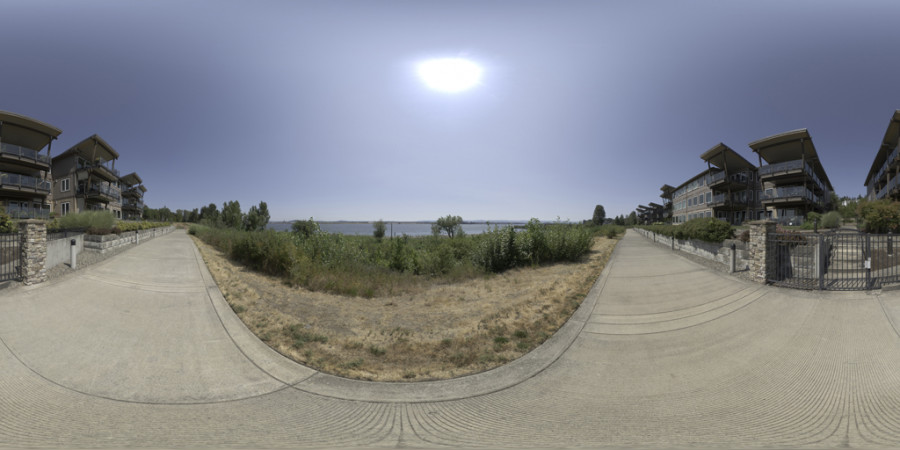 Clear Afternoon Residential Riverwalk Outdoor Sky HDRI