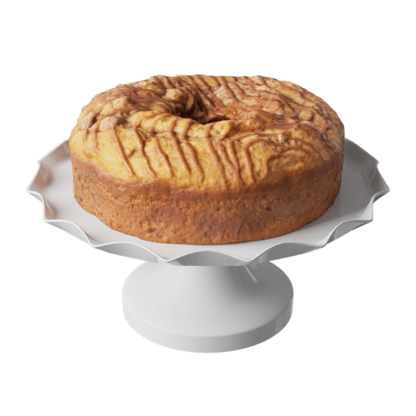 Toffee-Kaffeekuchen Lebensmittel-Modell