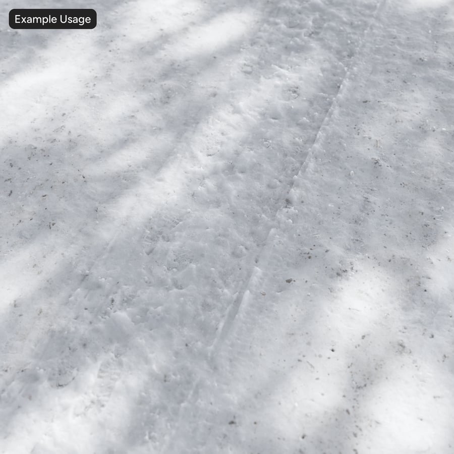 Marques de pneus sur route enneigée Texture