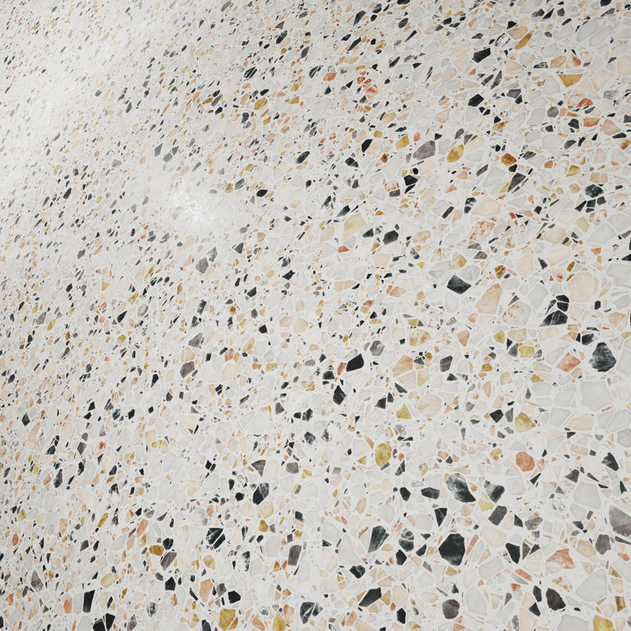 Palladiana Roma Terrazzo Textura, Branco