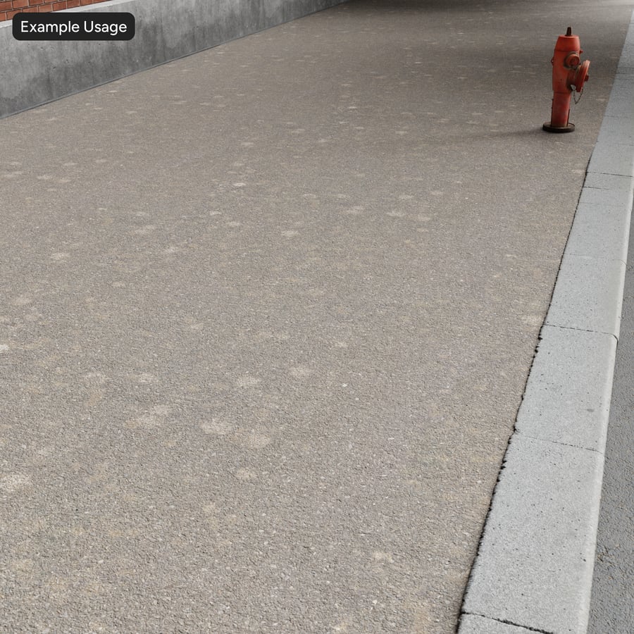 Ruwe asphalttextuur met korstmosvlekken