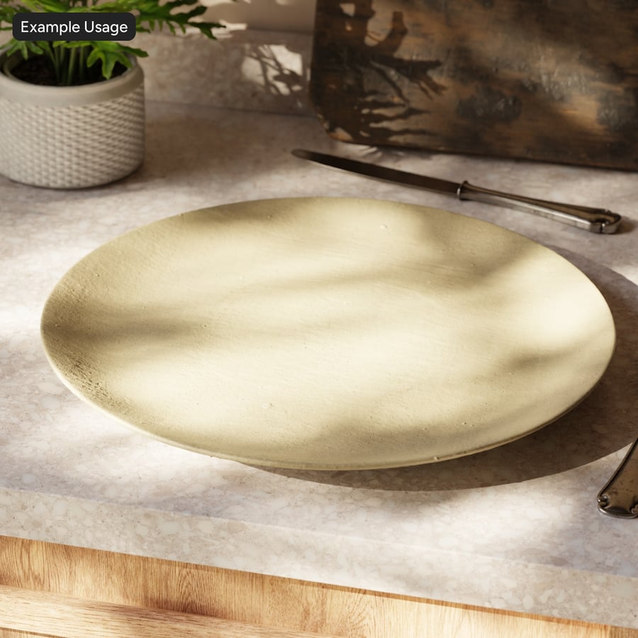 Texture subtile de la céramique émaillée, Oatmeal