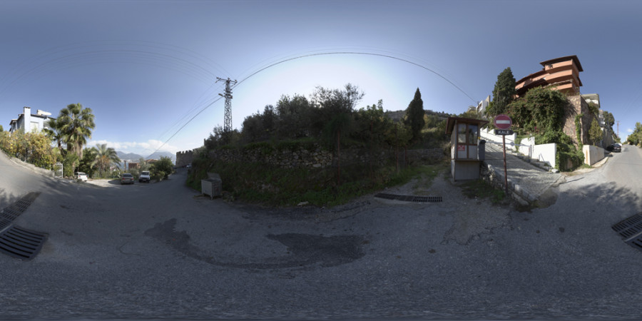 Clear Afternoon Residential Road Outdoor Sky HDRI