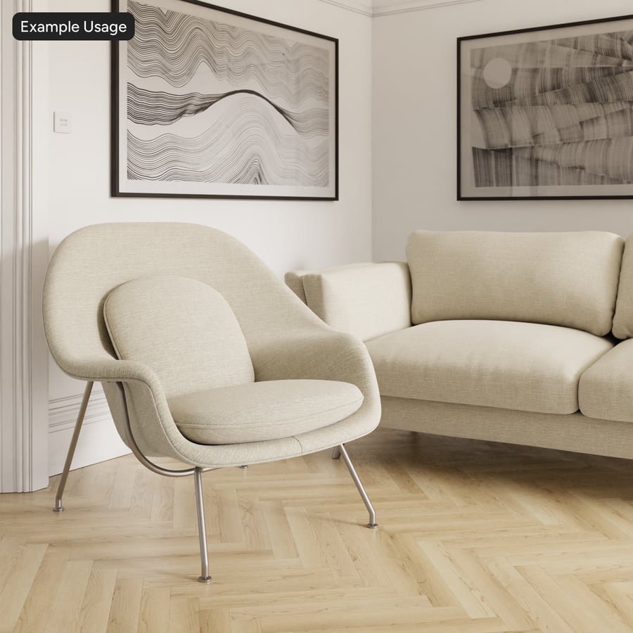 Slub Stripe Upholstery Fabric Texture, Beige