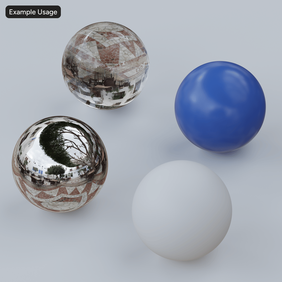 阴天安达卢西亚村庄广场 HDRI，中性