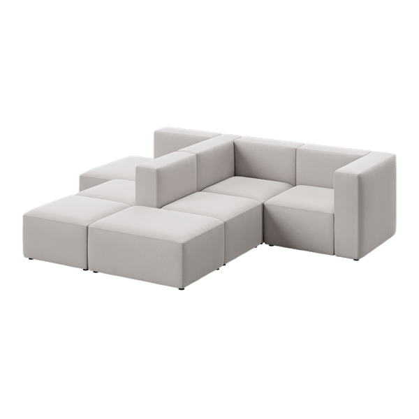 Replica EC1 Modular καναπέ μοντέλο, ανοιχτό γκρι