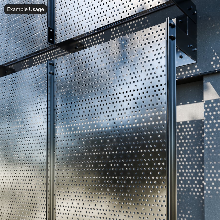 Round Perforated Metal Texture