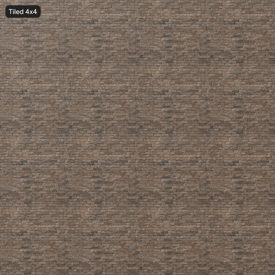 Dark Rusticated Running Bond Brick Wall Texture