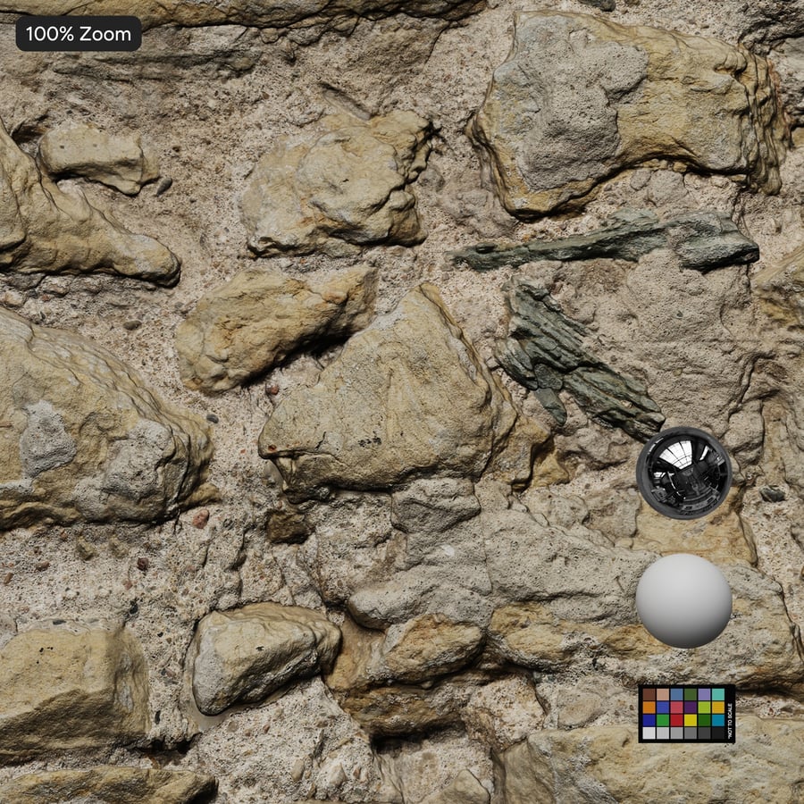 Texture de mur en moellons usés