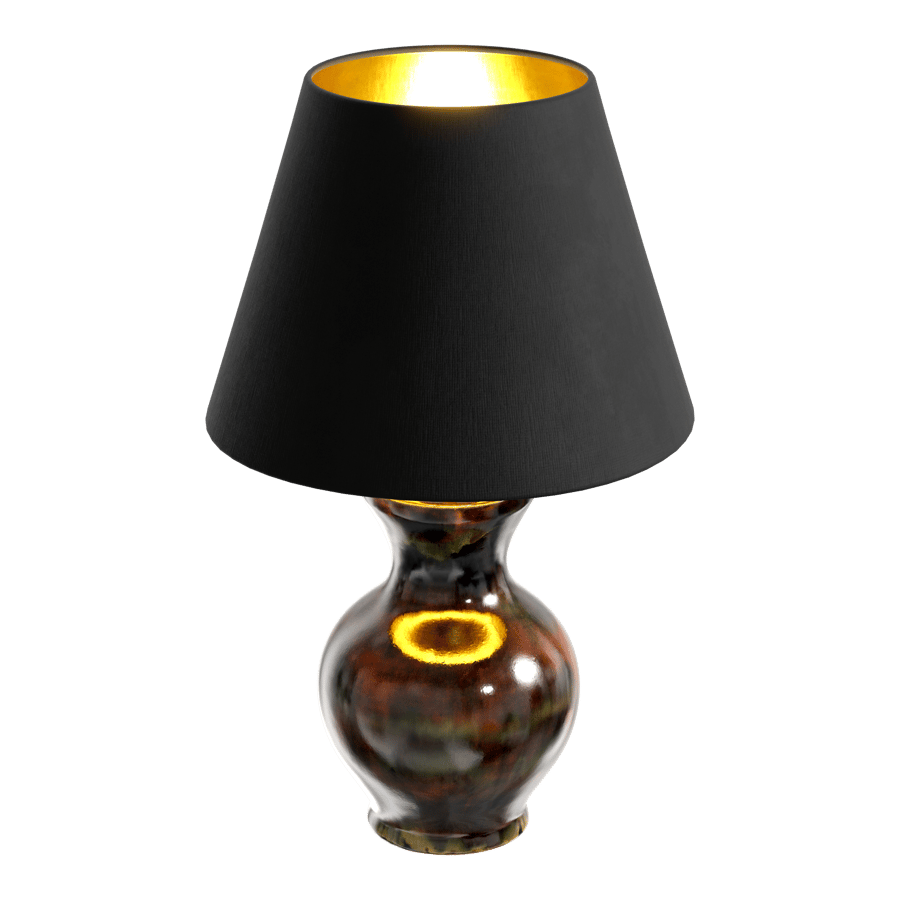 Lâmpada com abajur Phystian Galaxy da Eno Ceramic, castanho