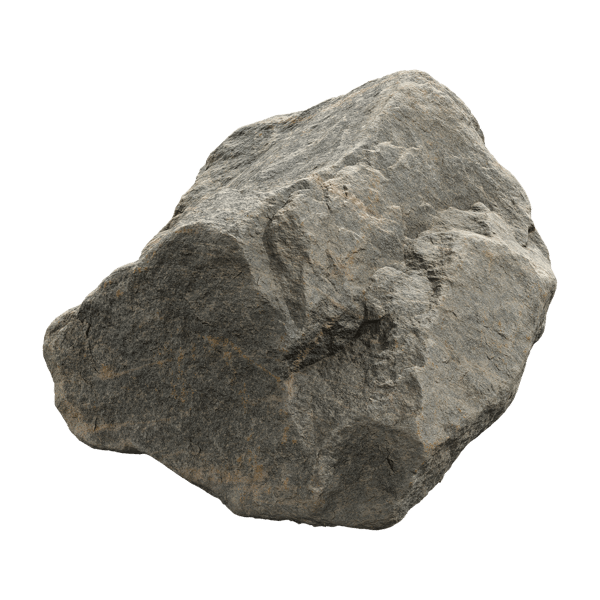 Modello di masso roccioso di grandi dimensioni, con tonalità fredde e leggermente increspate.