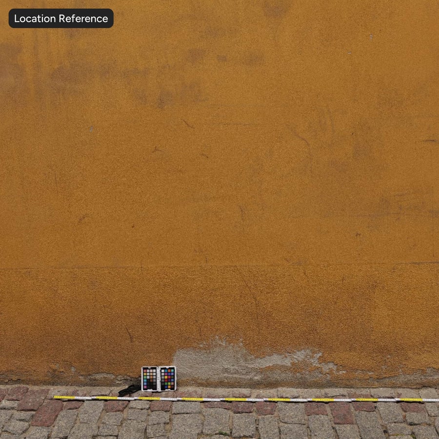 Textura de gesso pintado sujo, amarelo