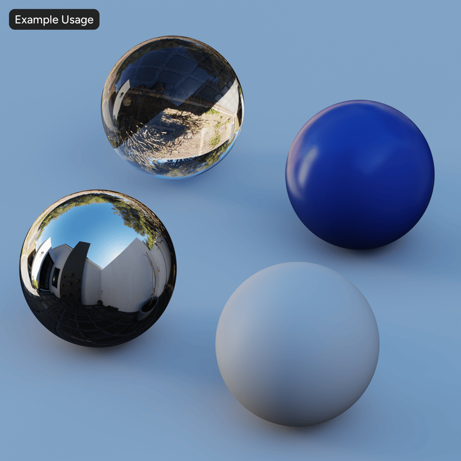 封闭式住宅庭院 HDRI，晴朗日光
