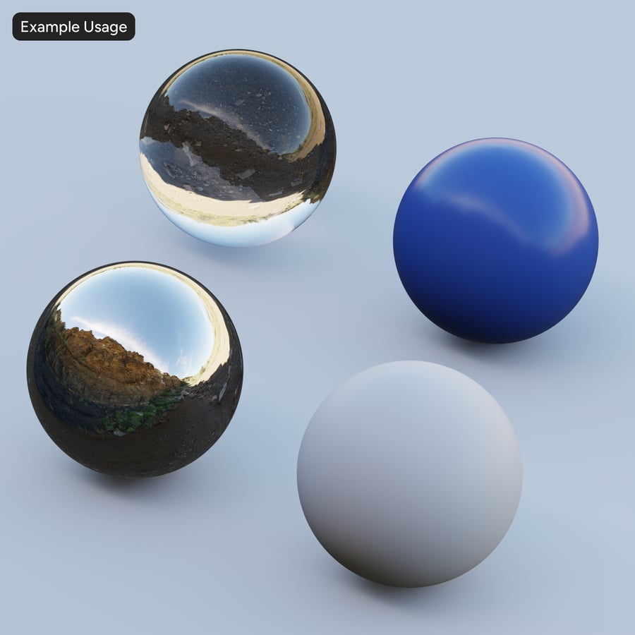 HDRI av sandstensbrant i torrt landskap, motljus i öken