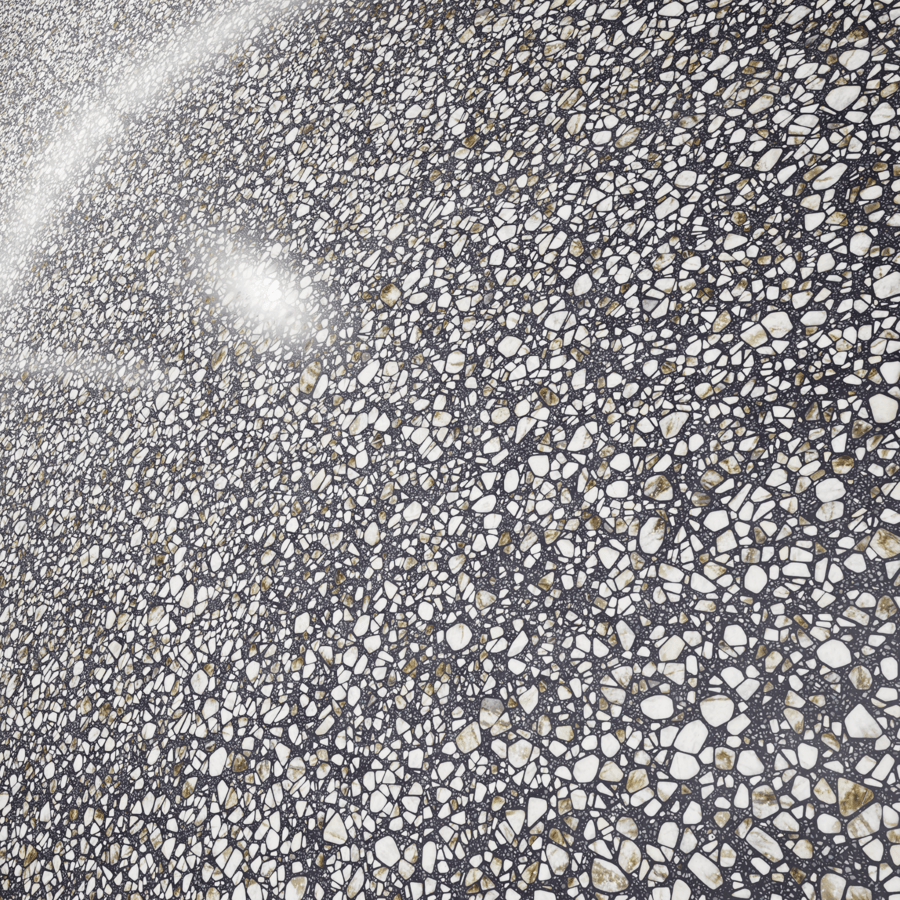 Speckled Night Terrazzo Texture, Black