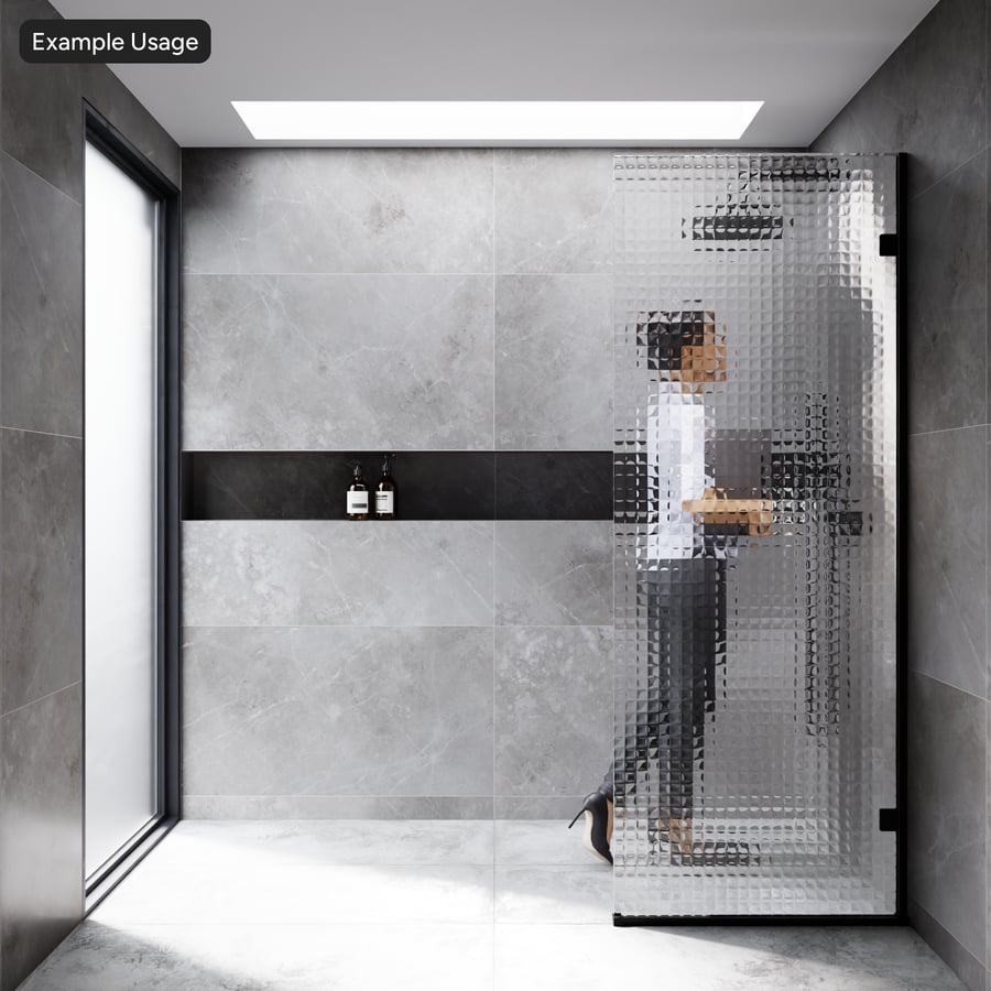 Obscure Cross Reeded Glass Texture