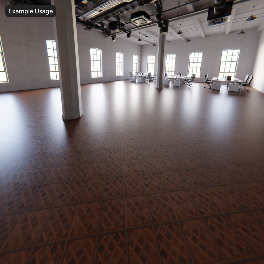 Diamond Versailles Oak Wood Board Texture, Dark Brown (marron foncé)