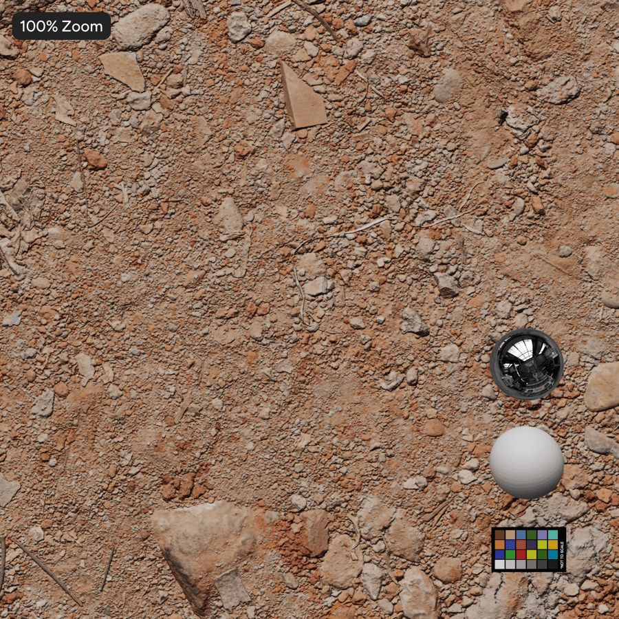 Loose Gravel and Dirt Texture