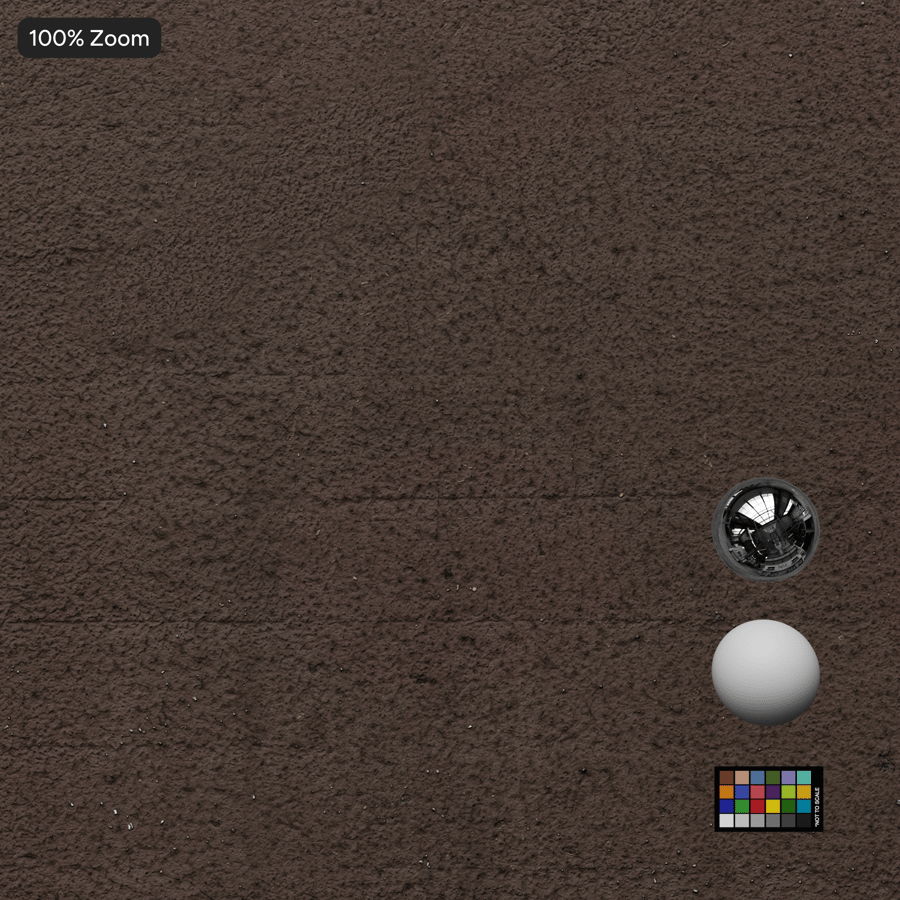 Texture murale en plâtre rainuré peint, brun