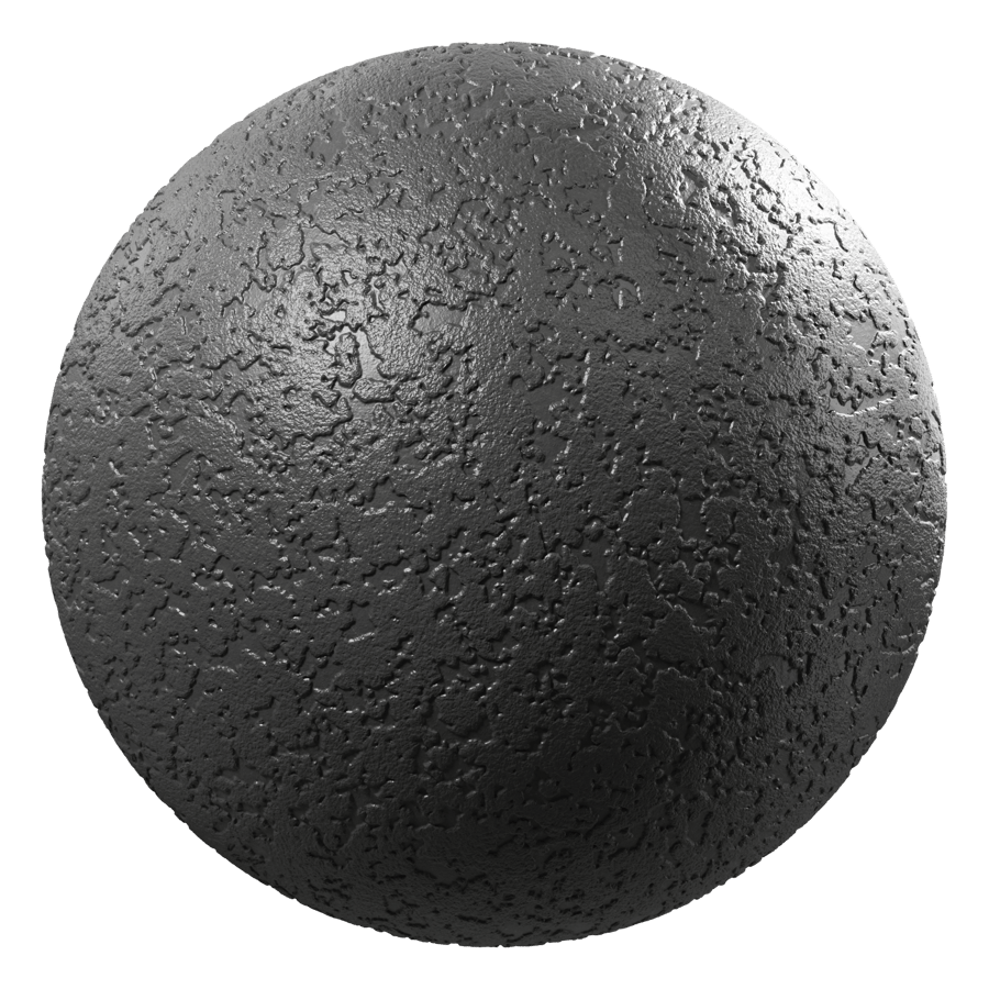 Bumpy Grain Mold Plastic Texture, Black