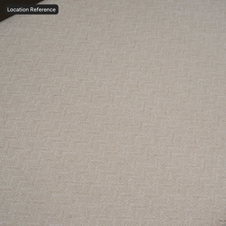 Texture de tissu d'ameublement en chevrons zigzag, blanc cassé