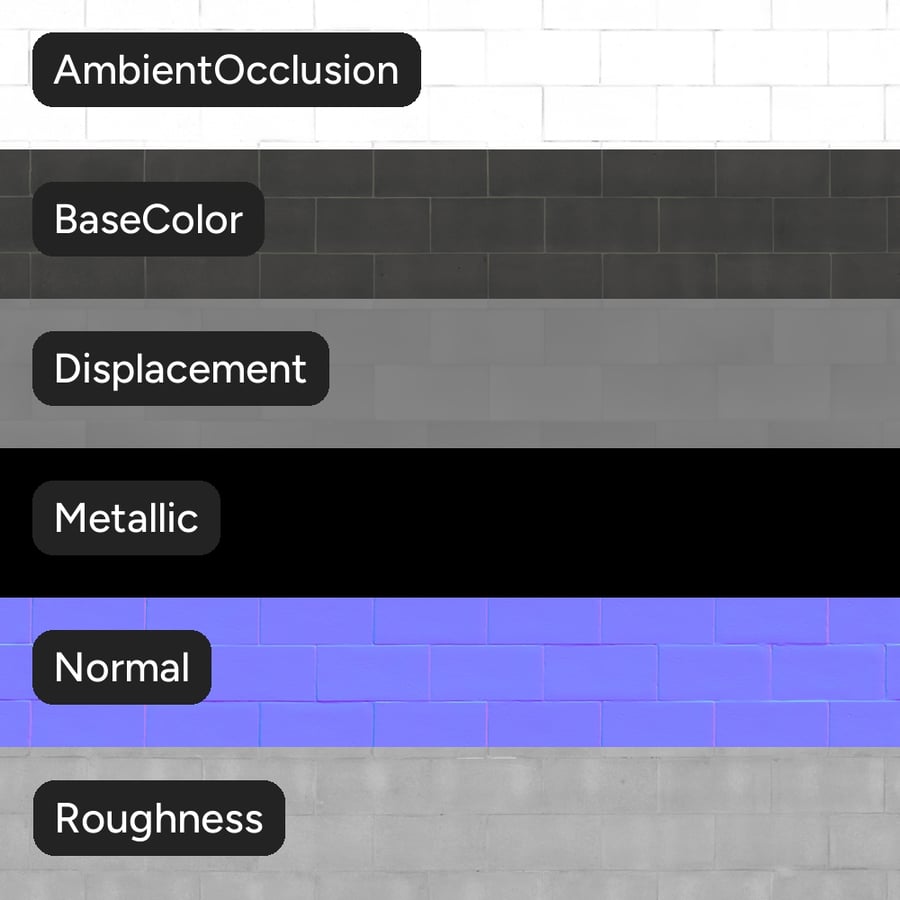 Matte Cinder Concrete Texture, Black