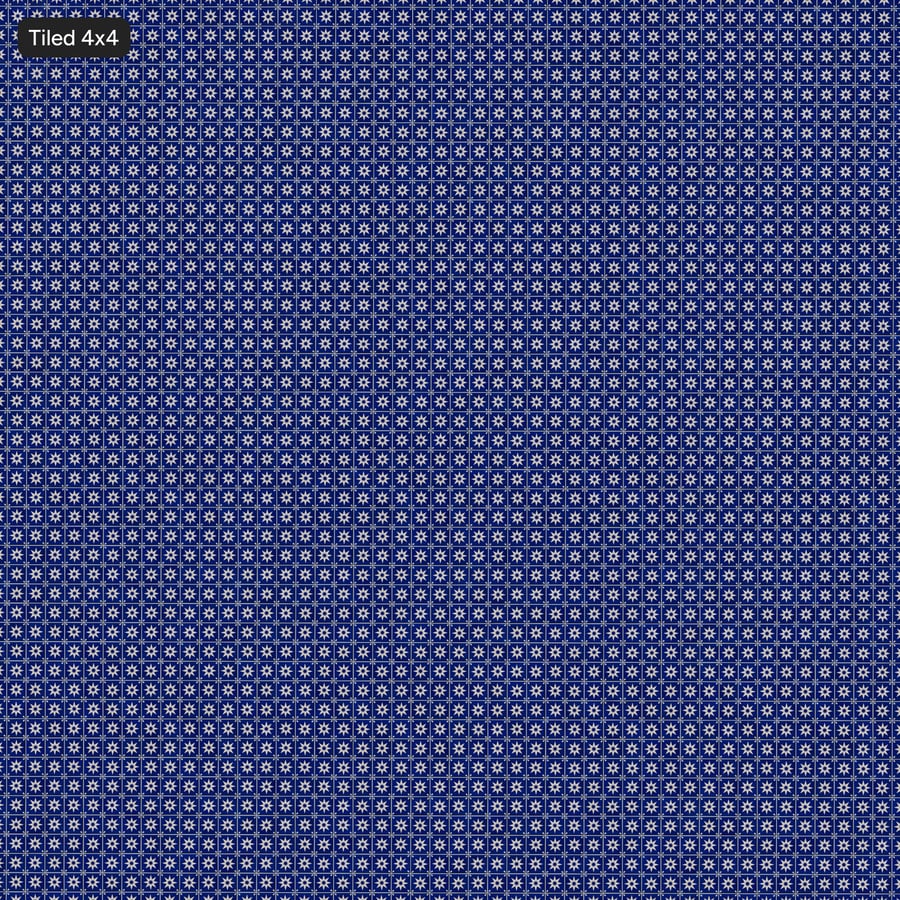 Star Patterned Ceramic Glossy Tile Texture, Blue