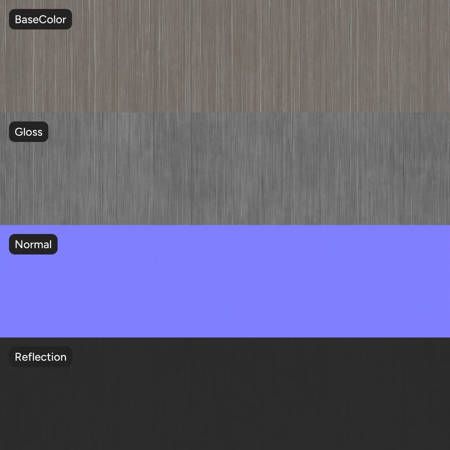 Slip Match Oak Wood Veneer Texture, Misty Grey