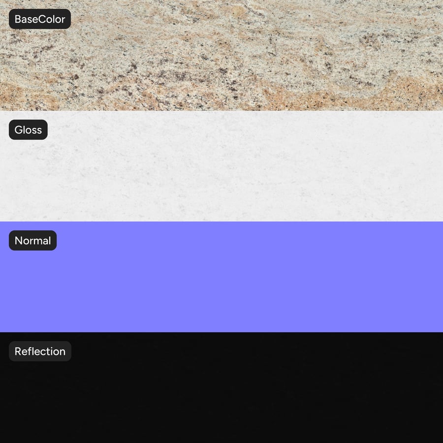 Polished Granite Stone Texture, Pale Peach