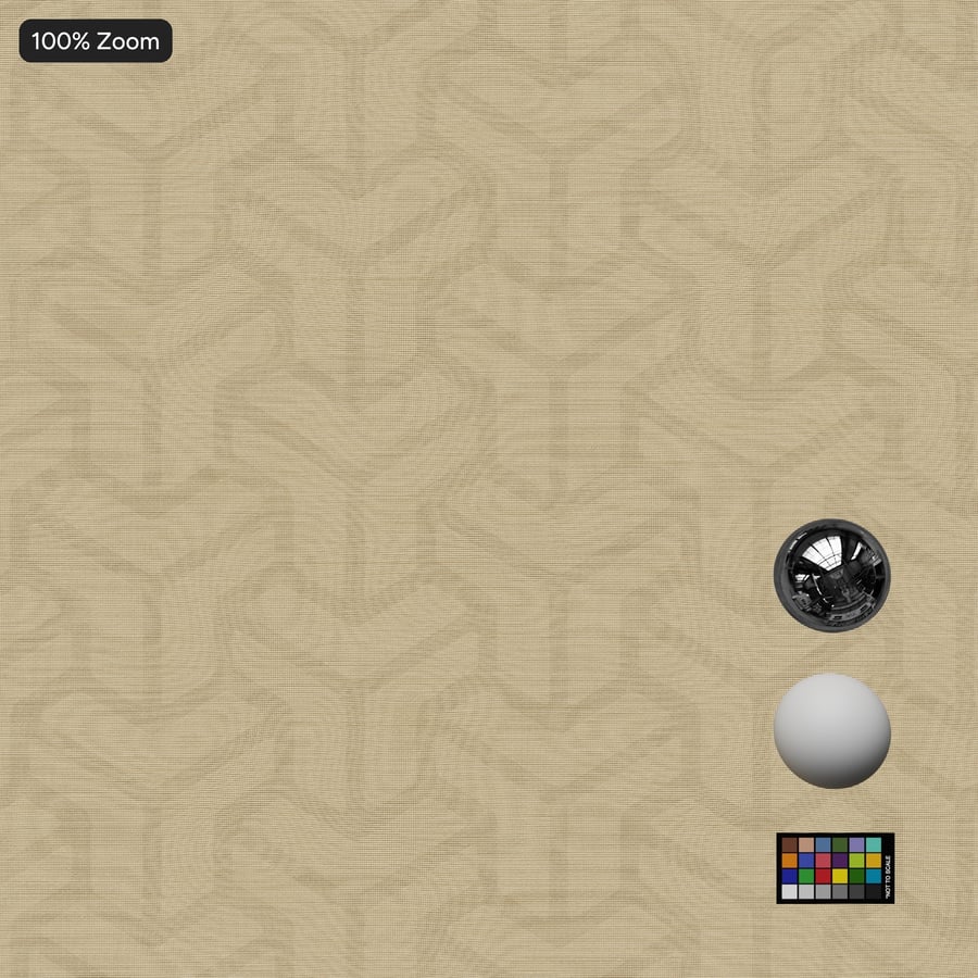 Tekstur Wallpaper Tekstil Pola Geometris, Kuning