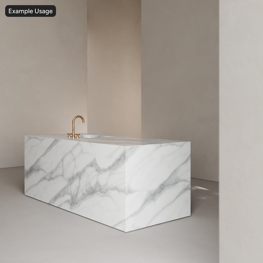 Polished Marble Stone Texture, Ashen Flow
