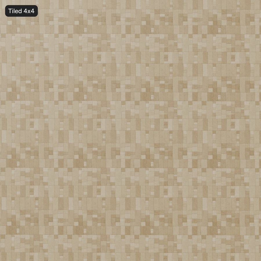 Pequeno painel acústico retangular geométrico com textura, bege