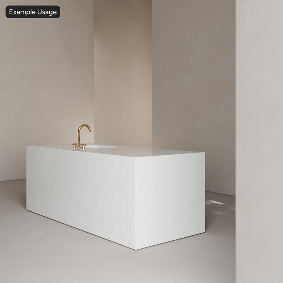 Calacatta Iris Textura de pedra de quartzo polido, branco