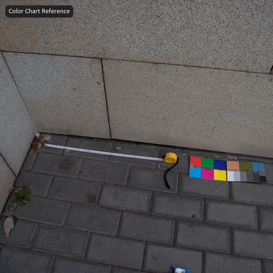 Facade 花岗岩纹理瓷砖，白色